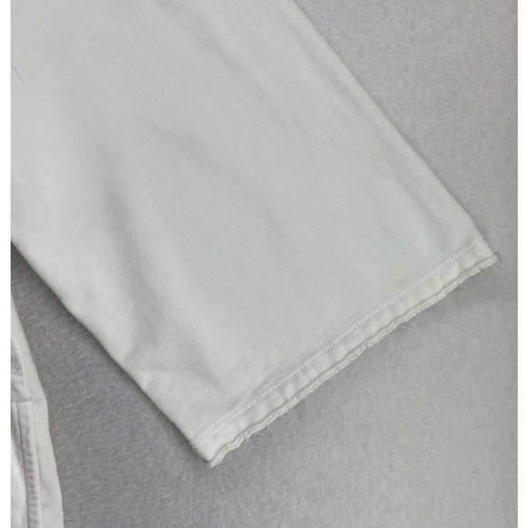 EILEEN FISHER Dress M Organic Cotton Terry Shift Tunic 3/4 Sleeve White - Picture 8 of 16